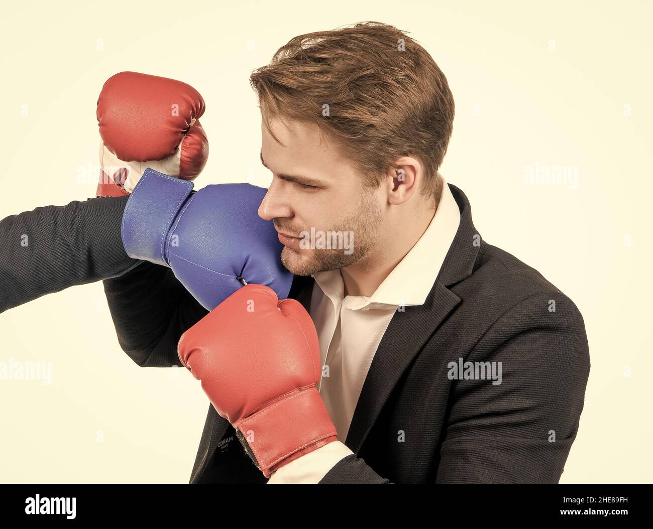 Boxing glove and punch and suit hi-res stock photography and images - Alamy