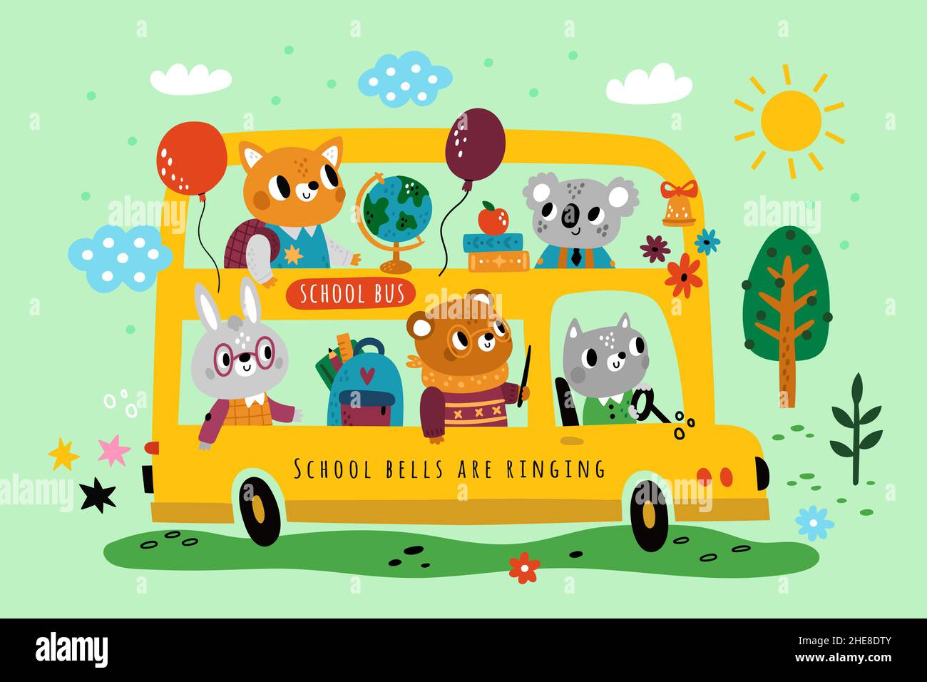 Koala bus Stock Vector Images - Alamy