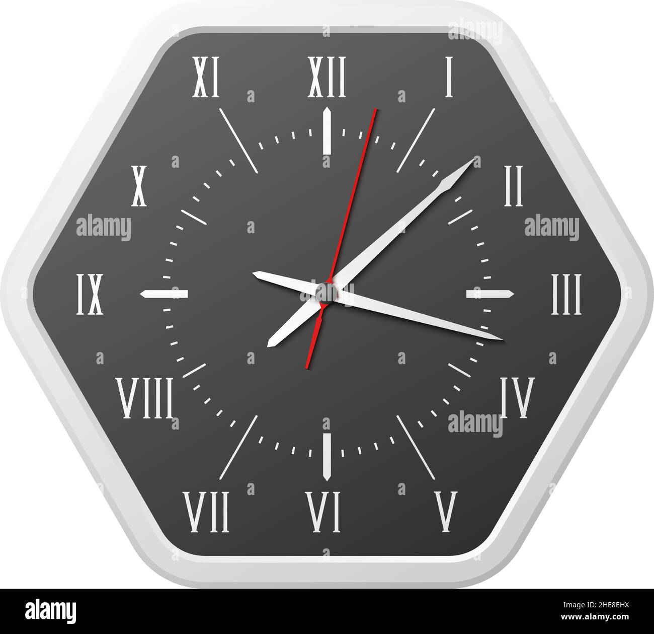Hexagon clock hi-res stock photography and images - Alamy