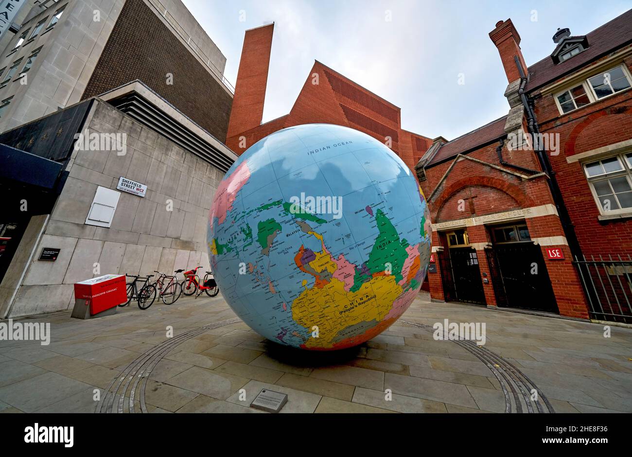 The world turned upside down sculpture hi-res stock photography and ...