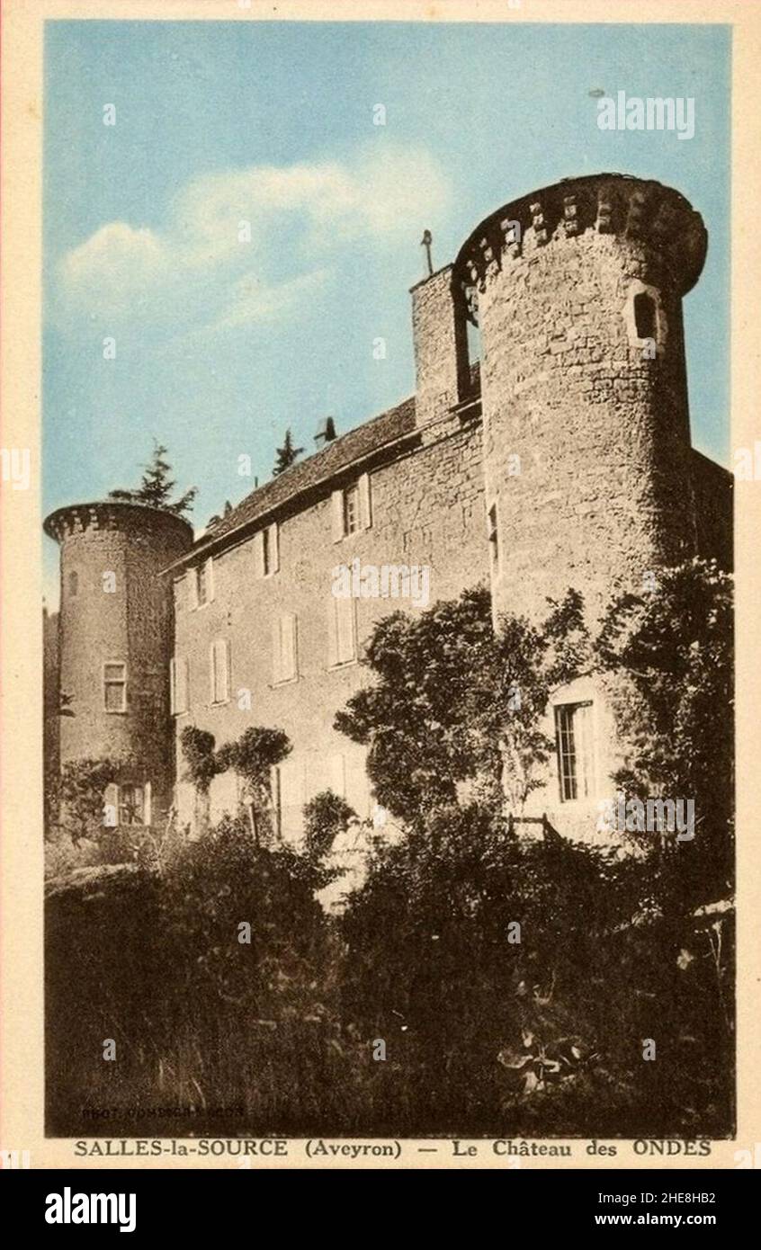 Salles-La-Source - Château des Ondes 2 Stock Photo - Alamy