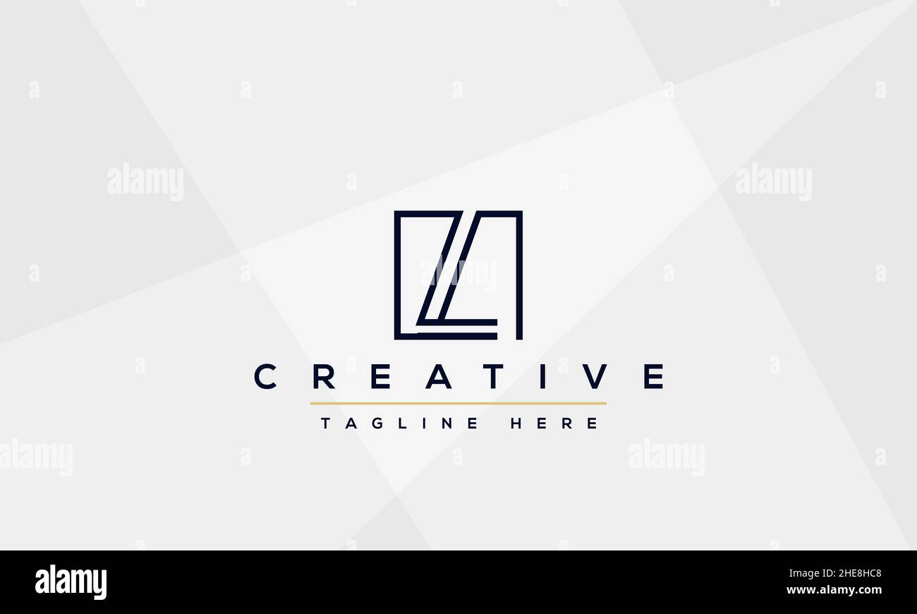 Abstract Monogram letter L Logo icon design concept. Minimalist L LL creative initial based Vector template. Graphic Alphabet Symbol Stock Vector