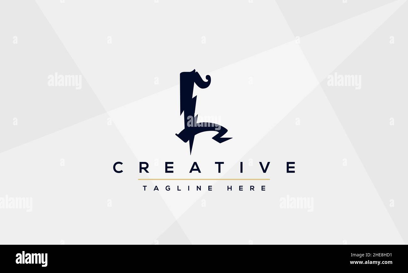 Abstract Monogram letter L Logo icon design concept. Minimalist L LL ...