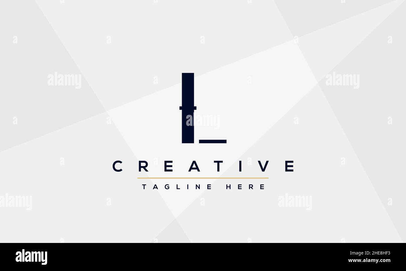 Abstract Monogram letter L Logo icon design concept. Minimalist L LL ...