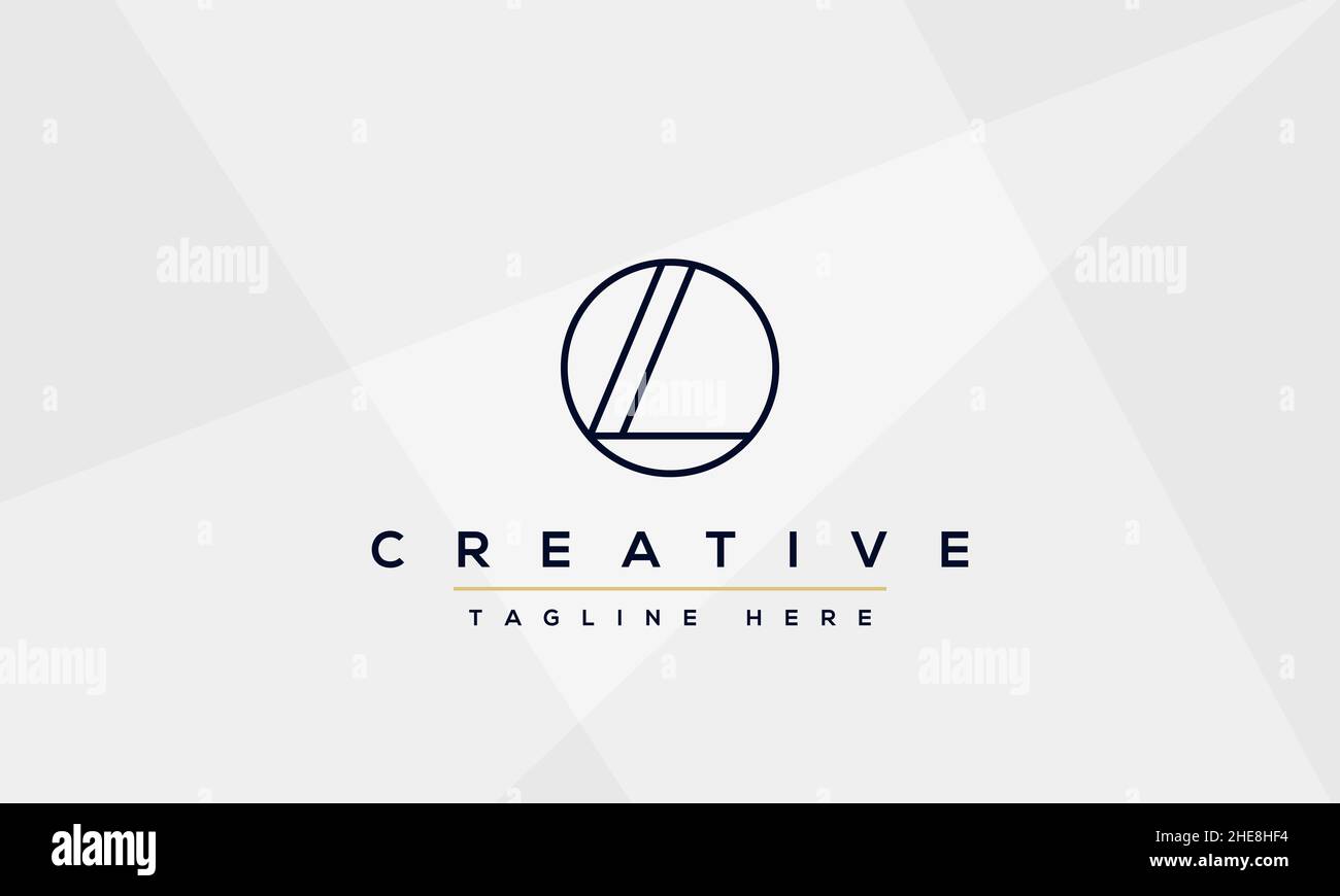 Abstract Monogram letter L Logo icon design concept. Minimalist L LL ...