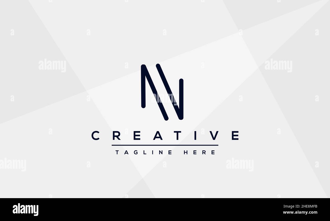 Modern creative N Logo Design and template. NN icon initial Based ...