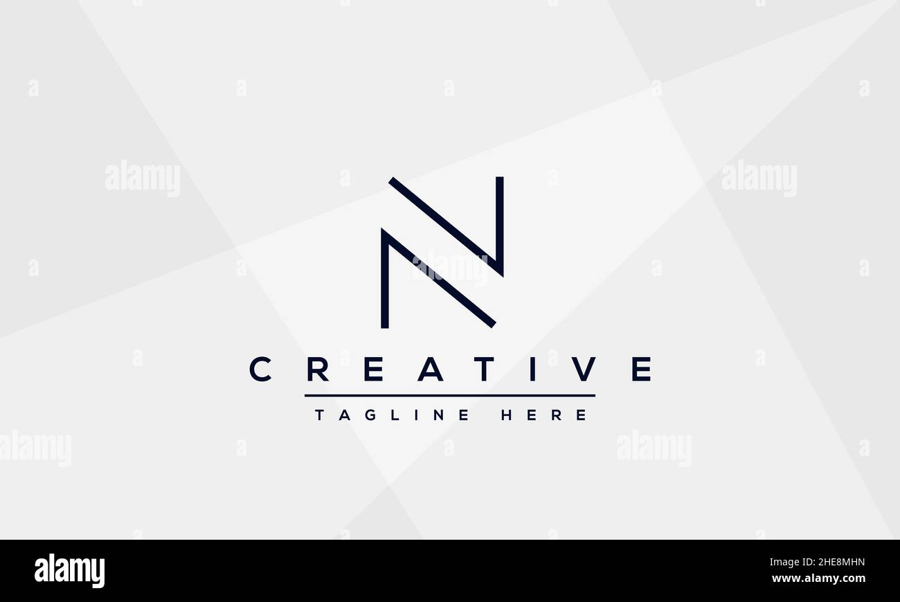 Modern creative N Logo Design and template. NN icon initial Based Monogram and Letters in vector Stock Vector