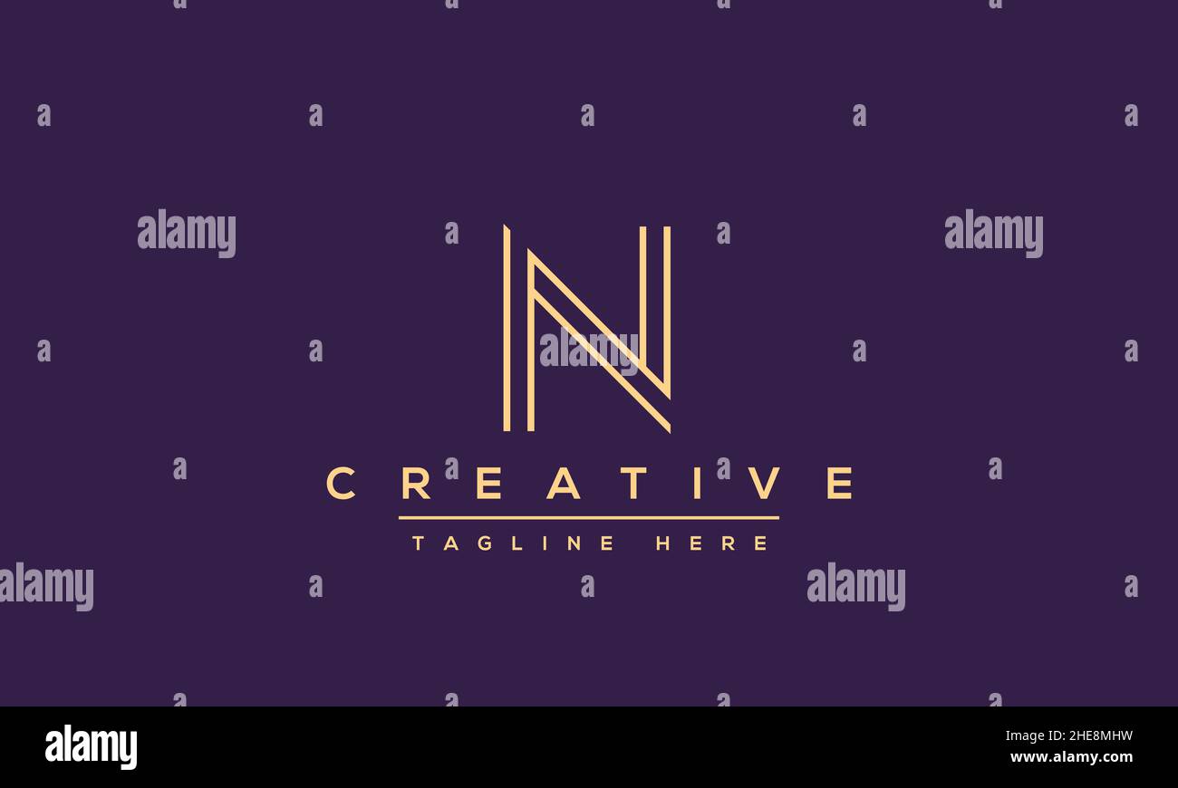Modern creative N Logo Design and template. NN icon initial Based ...