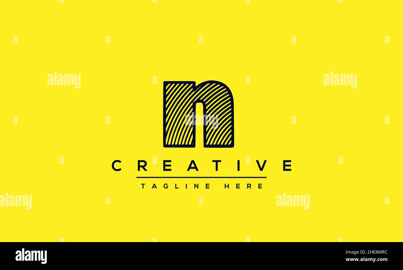 Modern creative N Logo Design and template. NN icon initial Based Monogram and Letters in vector Stock Vector
