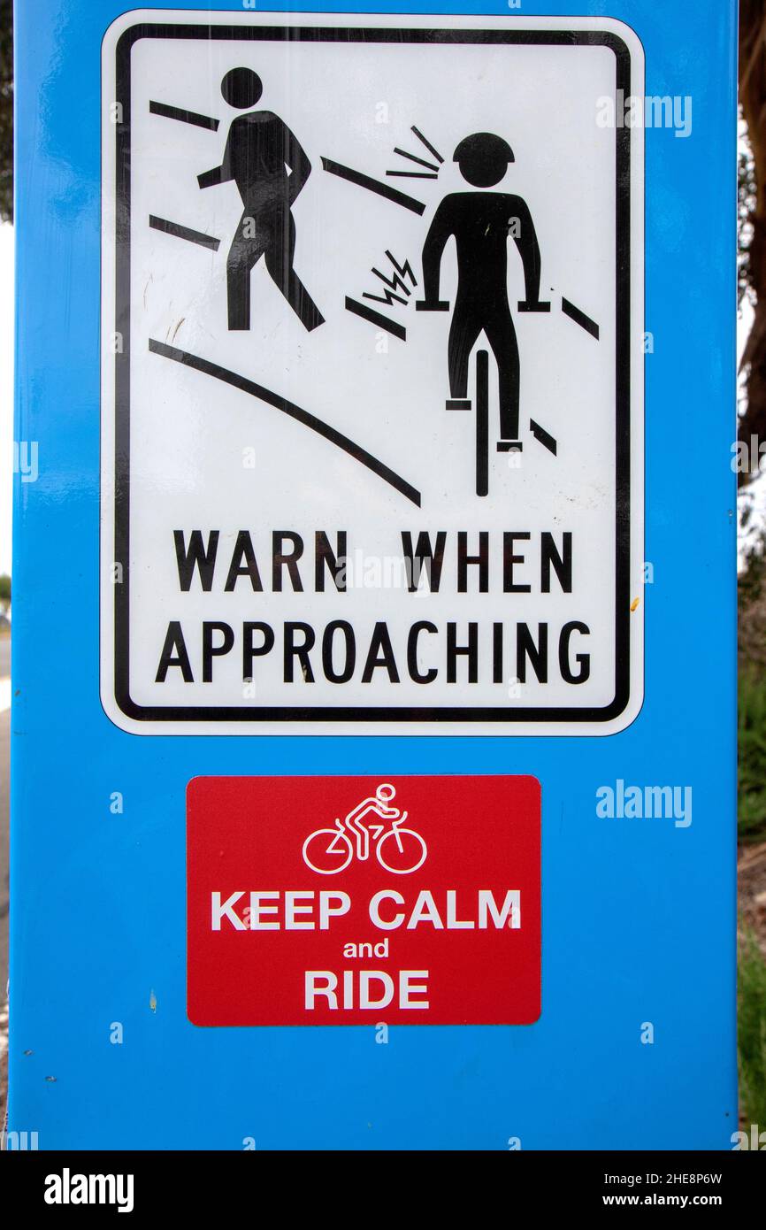 Cycling sign Stock Photo