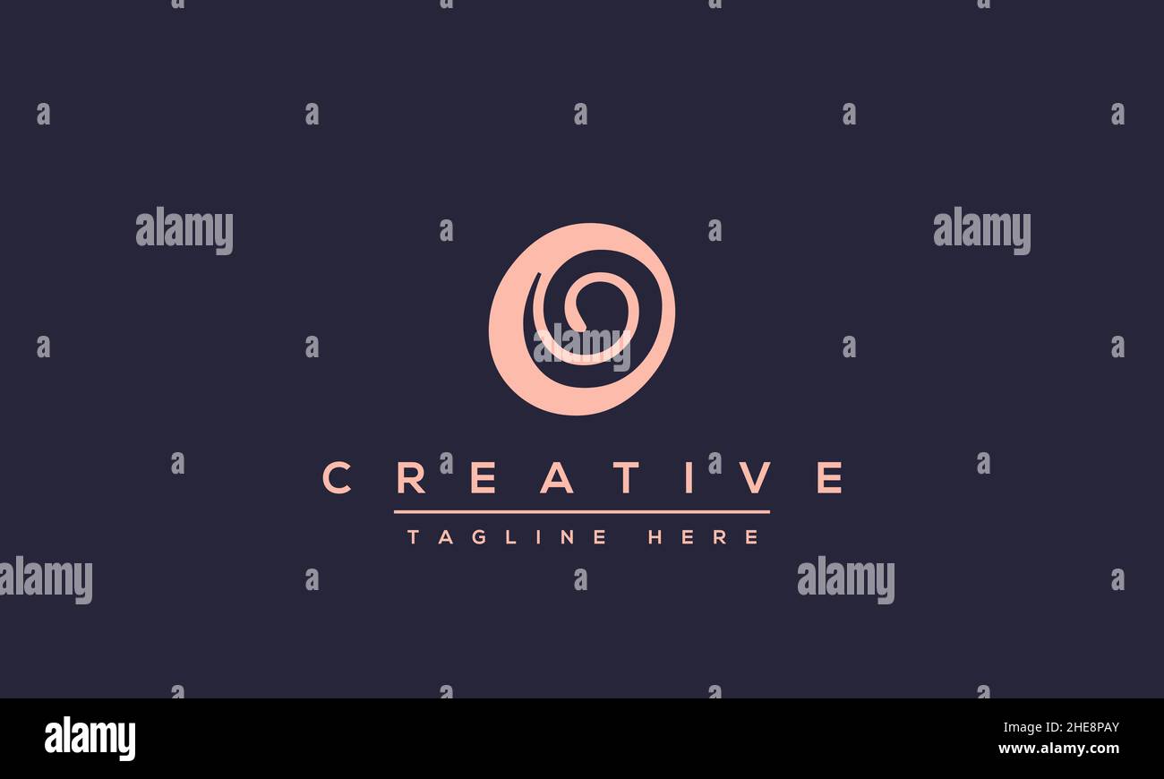 Creative abstract letter O logo design template. OO icon initial based monogram and symbol in vector Stock Vector