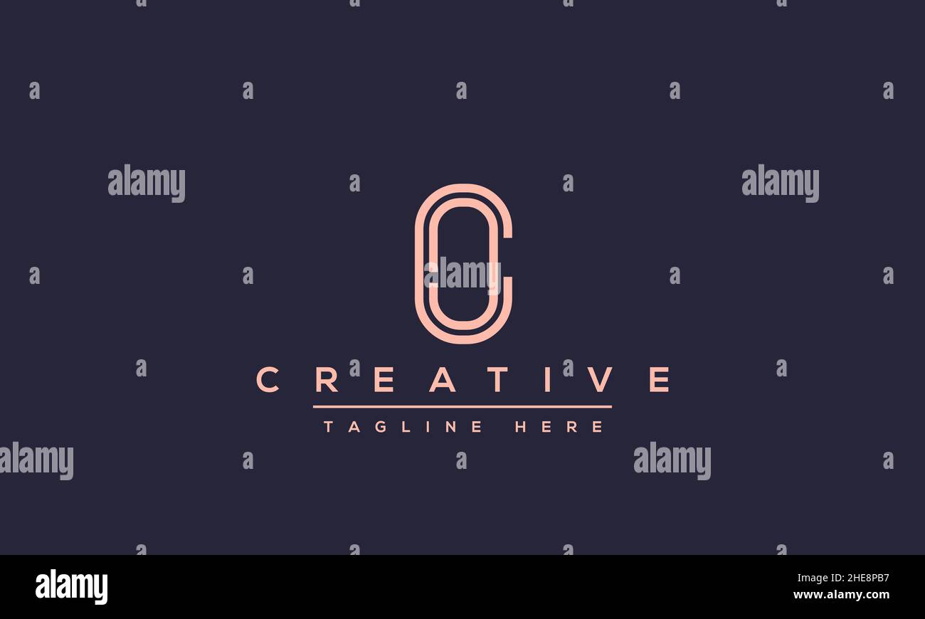 Creative abstract letter O logo design template. OO icon initial based monogram and symbol in vector Stock Vector