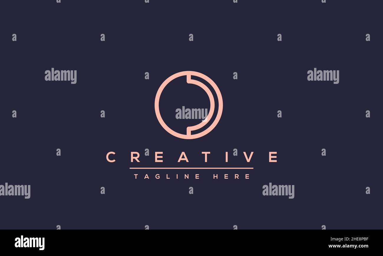 Creative abstract letter O logo design template. OO icon initial based monogram and symbol in vector Stock Vector