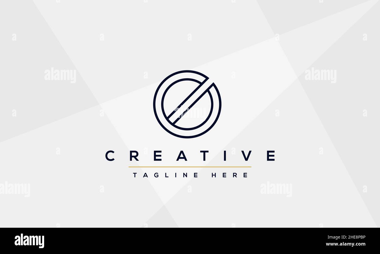 Creative abstract letter O logo design template. OO icon initial based monogram and symbol in vector Stock Vector