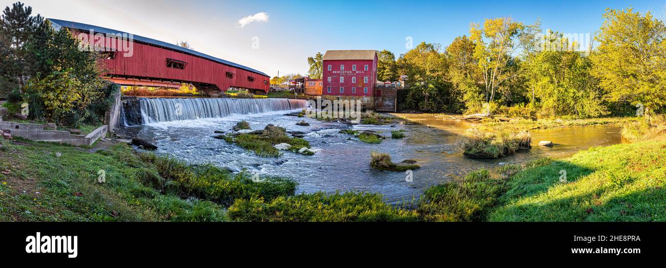 Bridgeton, IN October 26, 2021 The Bridgeton Mill and Covered Bridge