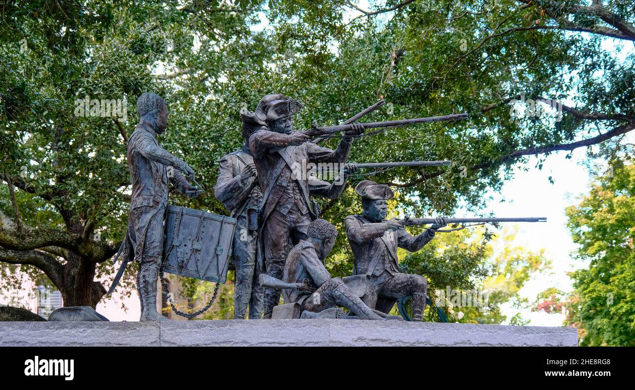 Statue Commemerating Haitian Soldiers from Revolution Stock Photo