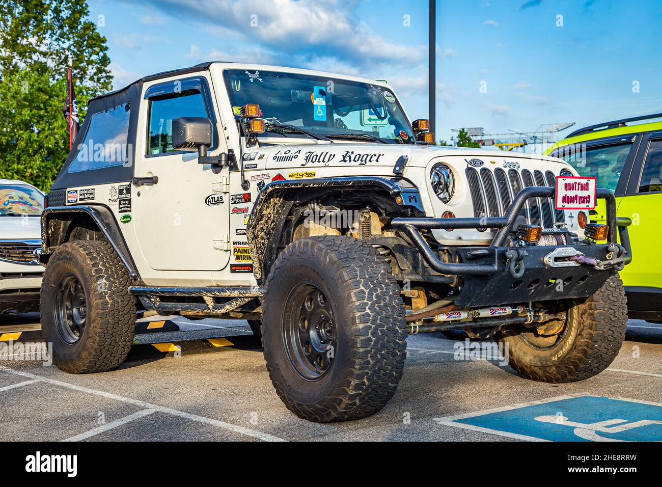 Pigeon Forge, TN - August 25, 2017: Modified Off Road Jeep Wrangler JK  Sport at a local enthusiast rally Stock Photo - Alamy