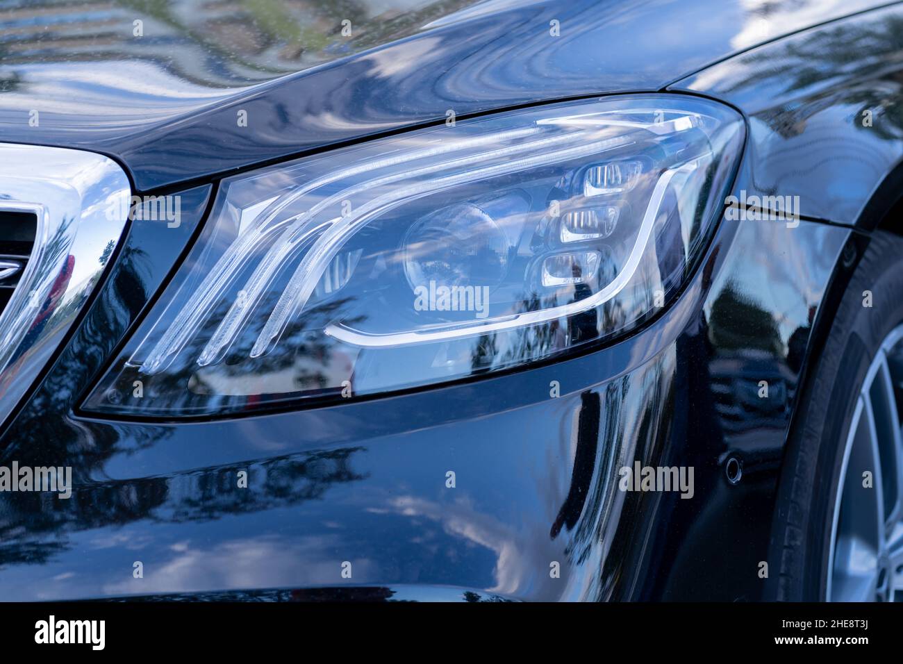 Galati, Romania - September 15, 2021: Mercedes S Class Stock Photo