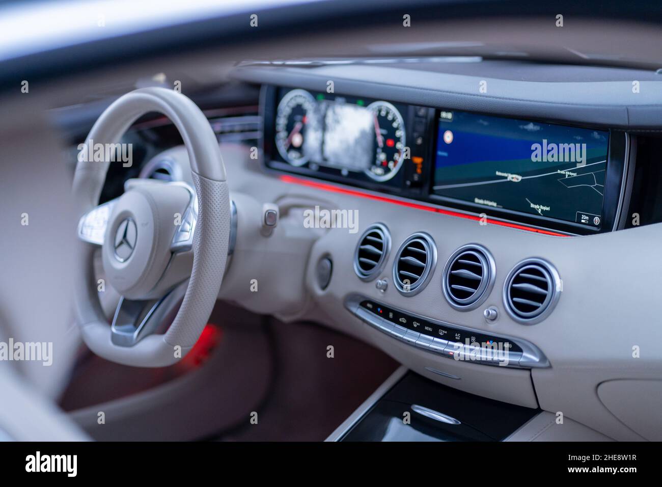 Galati, Romania - September 15, 2021: Mercedes S500 Coupe Stock Photo