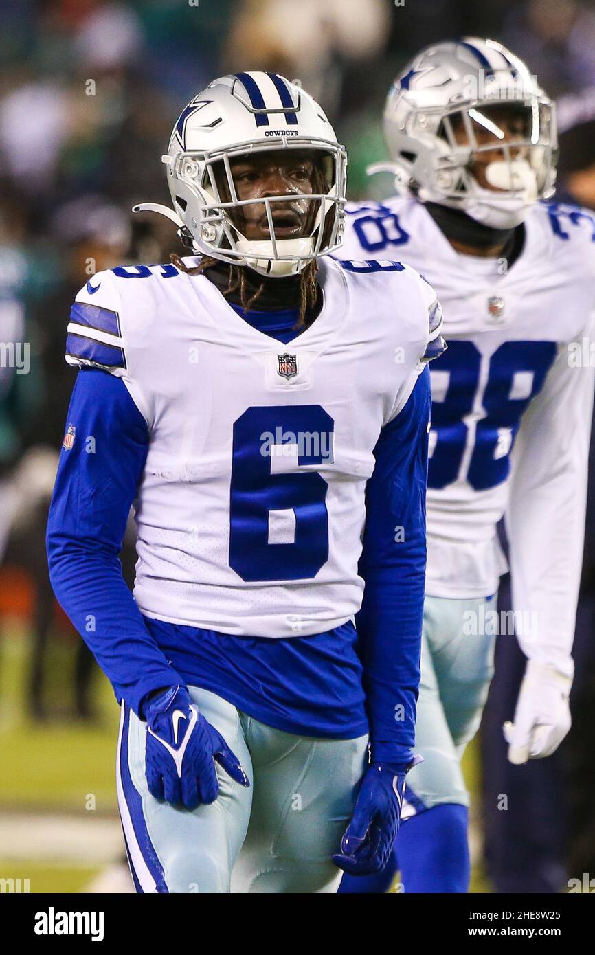 Dallas Cowboys safety Donovan Wilson (37) defends during NFL football  practice in Frisco, Texas, Wednesday, May. 22, 2019. (AP Photo/Michael  Ainsworth Stock Photo - Alamy