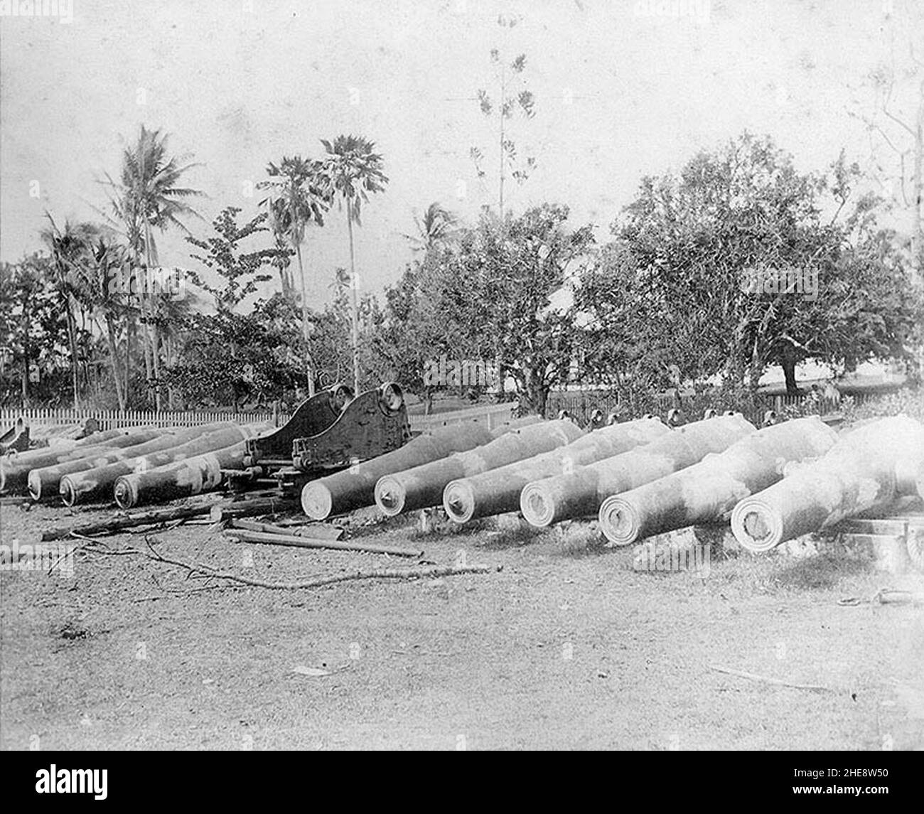 Samoan crisis salvaged guns Stock Photo - Alamy