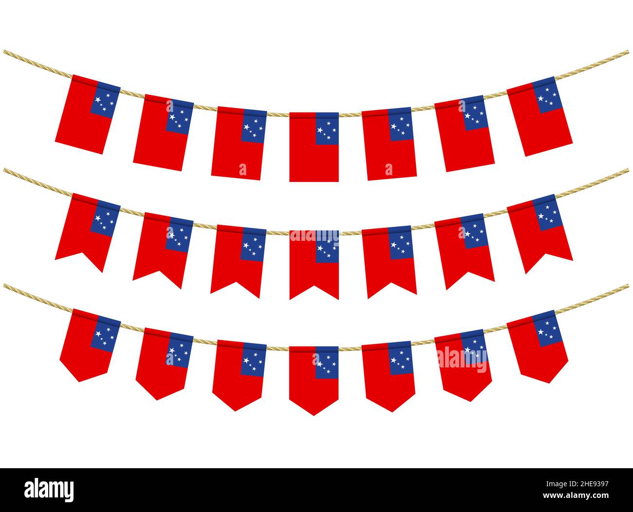 Samoa Rope Samoan garland Stock Vector Images - Alamy
