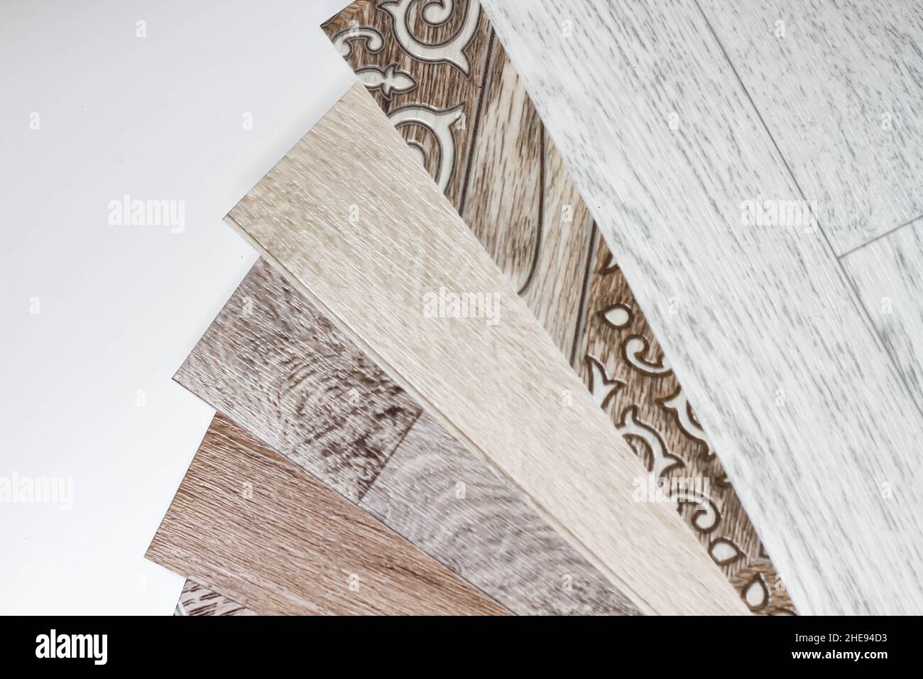 Linoleum. Samples of flooring. Laying of linoleum. German quality Stock