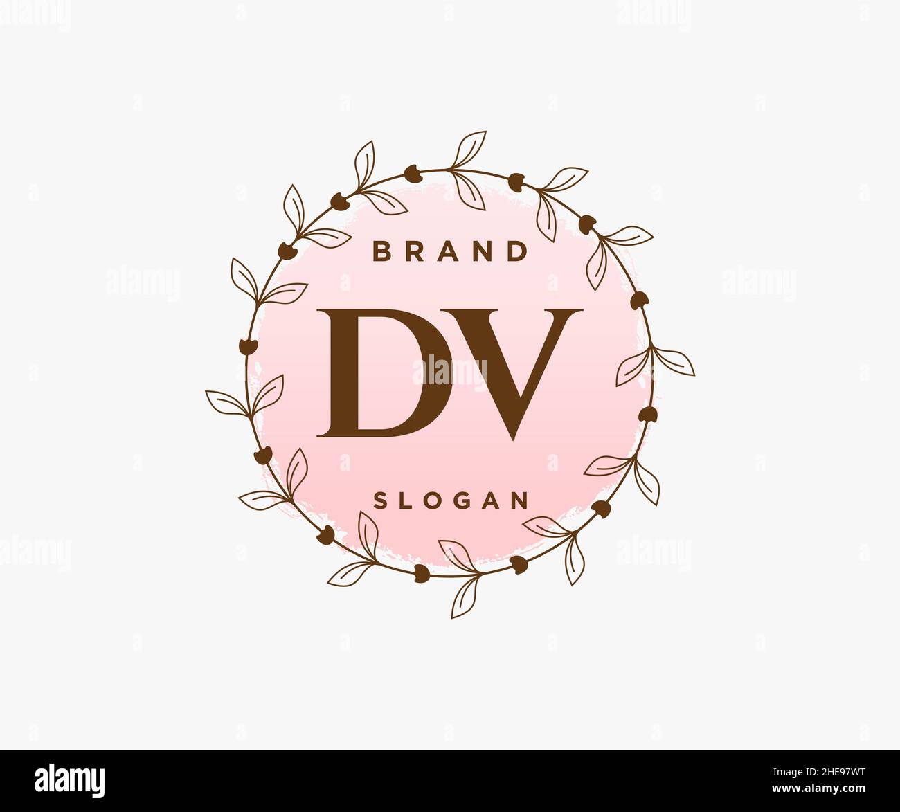 DV feminine logo. Usable for Nature, Salon, Spa, Cosmetic and Beauty ...