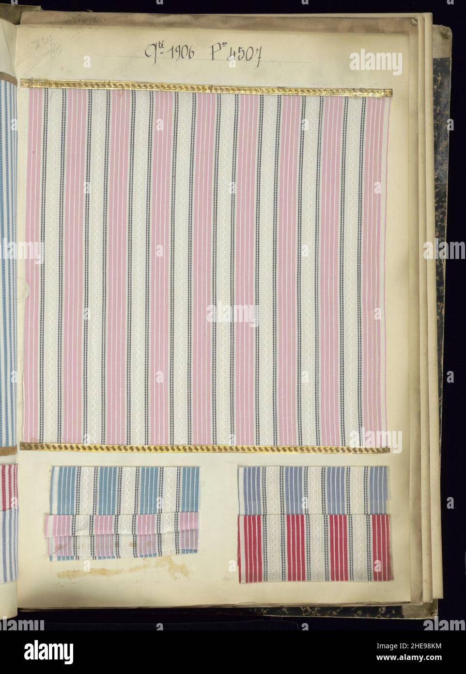 Sample Book, Fabrique de Registres Toile Soie 1904 - 1905 - 1906 ...