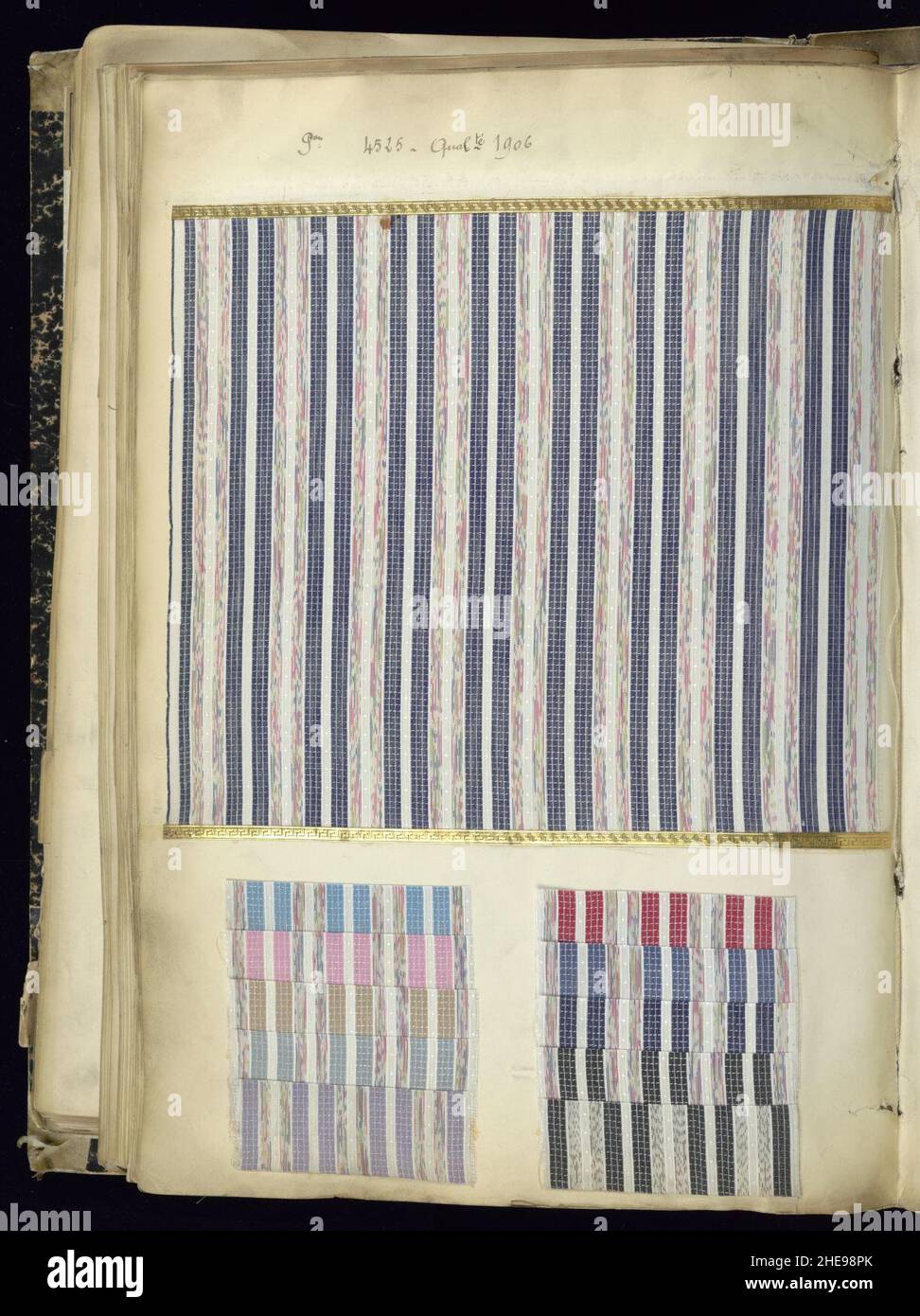 Sample Book, Fabrique de Registres Toile Soie 1904 - 1905 - 1906 ...