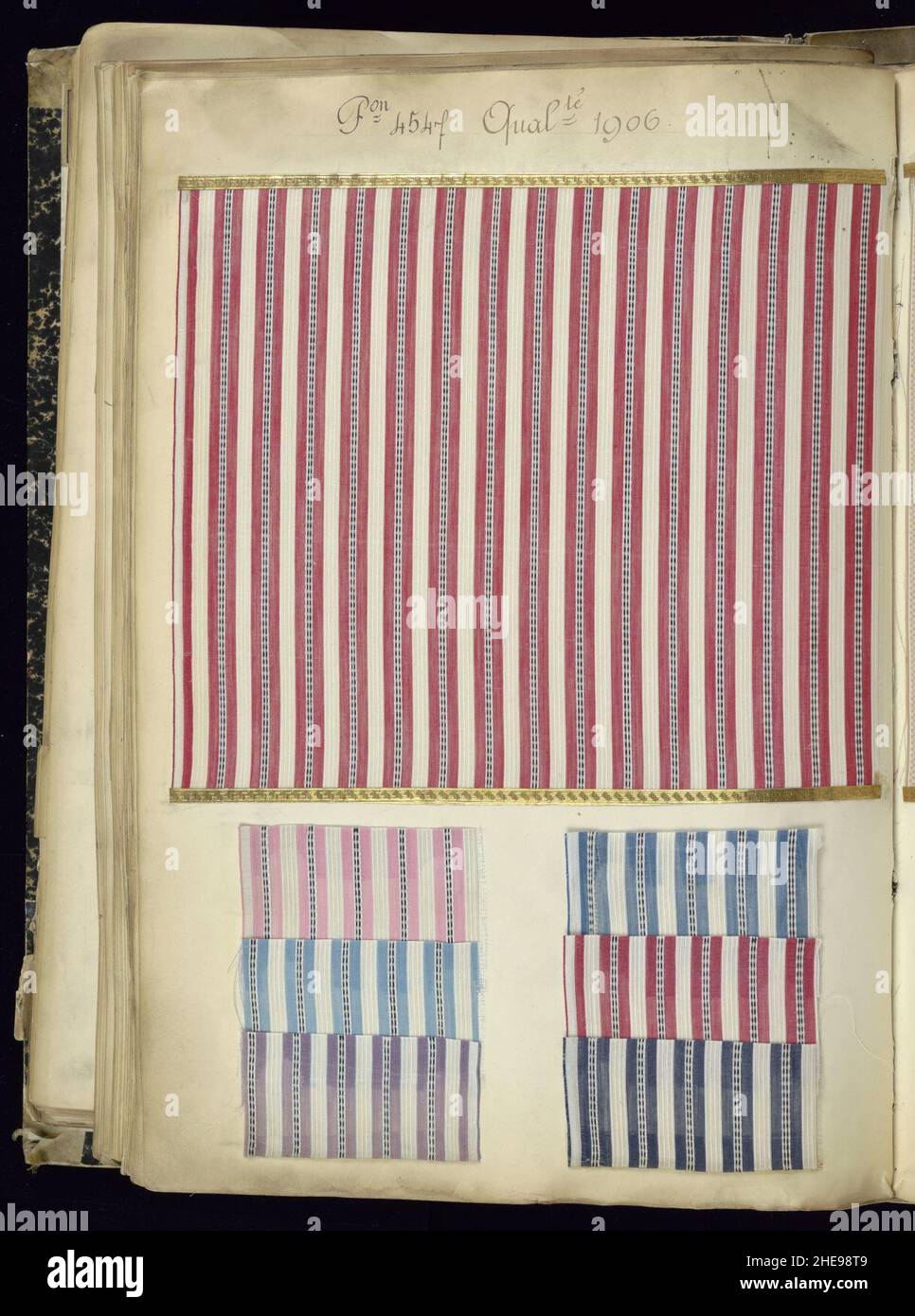 Sample Book, Fabrique de Registres Toile Soie 1904 - 1905 - 1906 ...