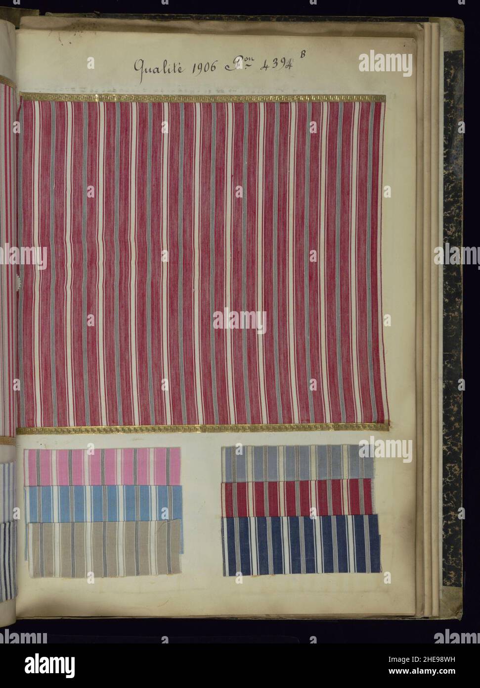 Sample Book, Fabrique de Registres Toile Soie 1904 - 1905 - 1906 ...
