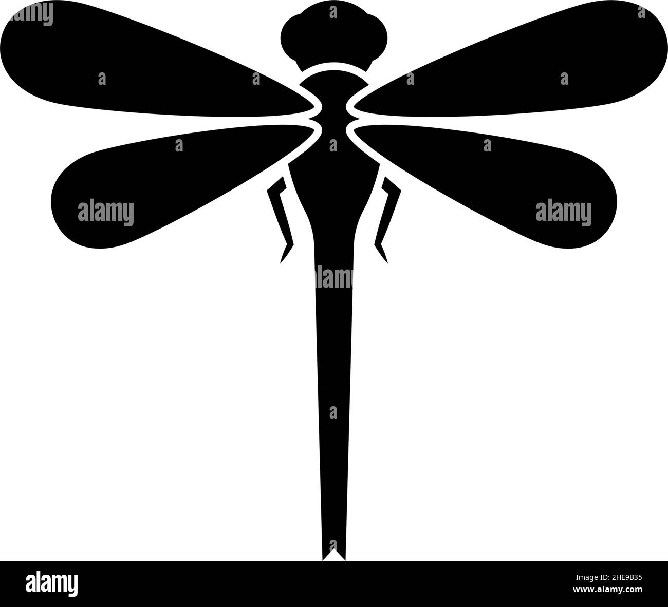 Dragonfly icon design template vector isolated Stock Vector Image & Art ...