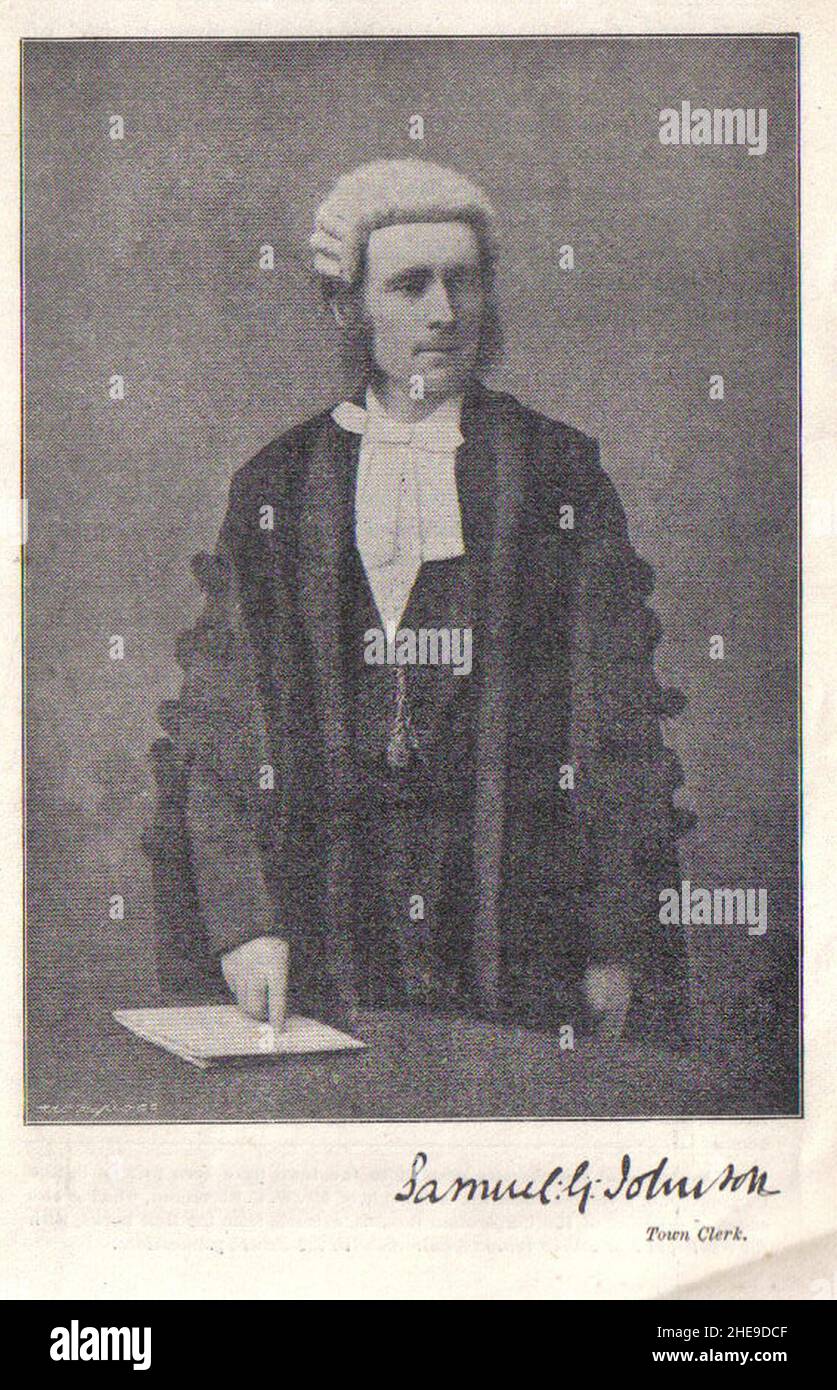 Samuel Johnson, Town Clerk, Nottingham Stock Photo Alamy
