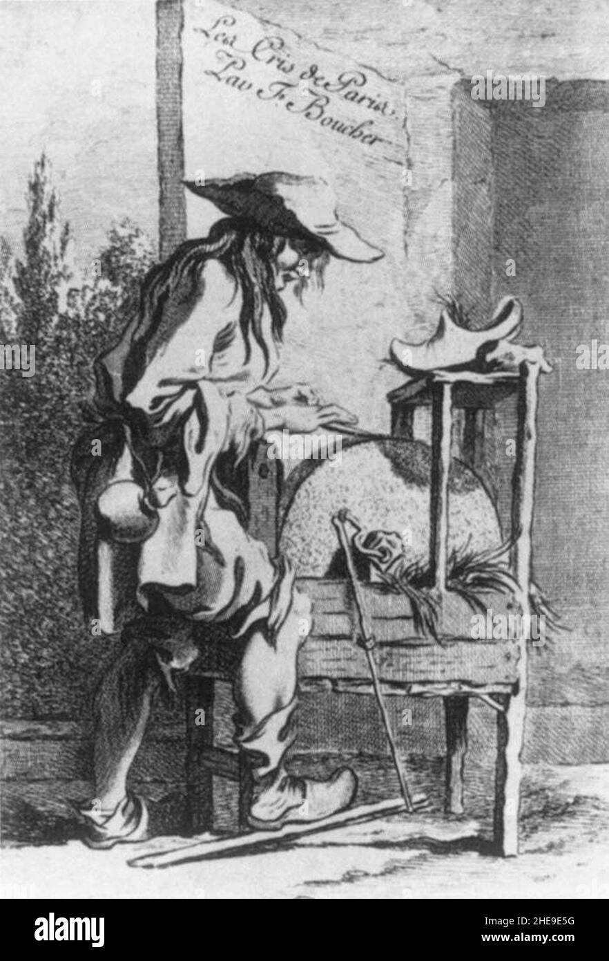 Samuel Richardson The Cries of Paris Knife Grinder Stock Photo Alamy