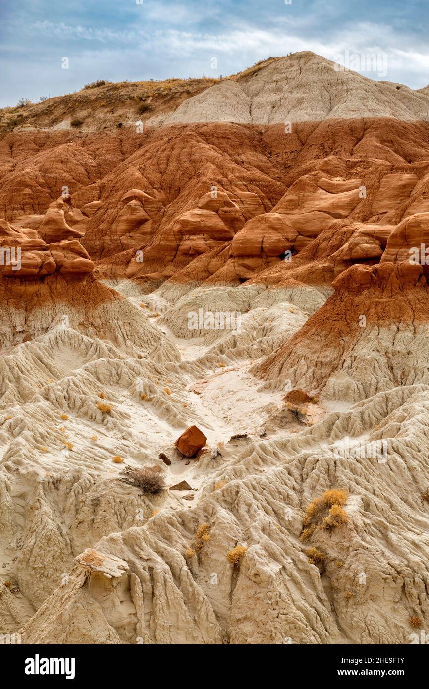 USA, Utah, Grand Staircase-Escalante National Monument, Erosion in the Toadstool Hoodoos area Stock Photo