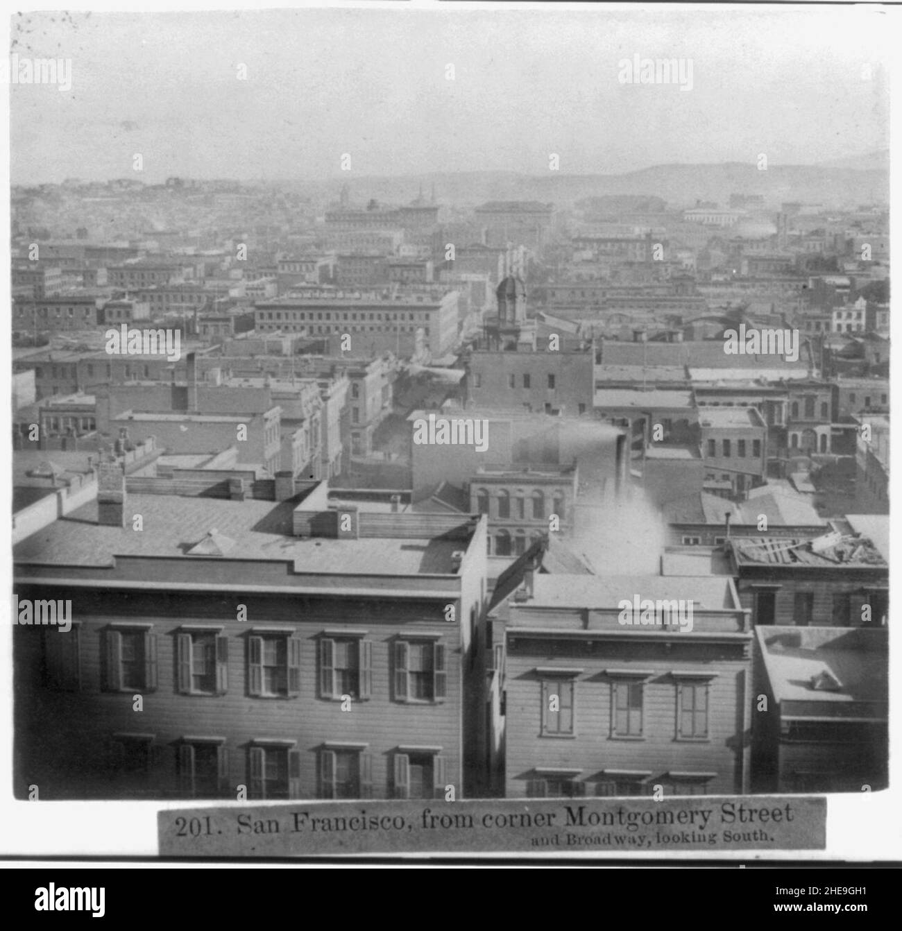 San Francisco, from corner of Montgomery Street, and Broadway, looking