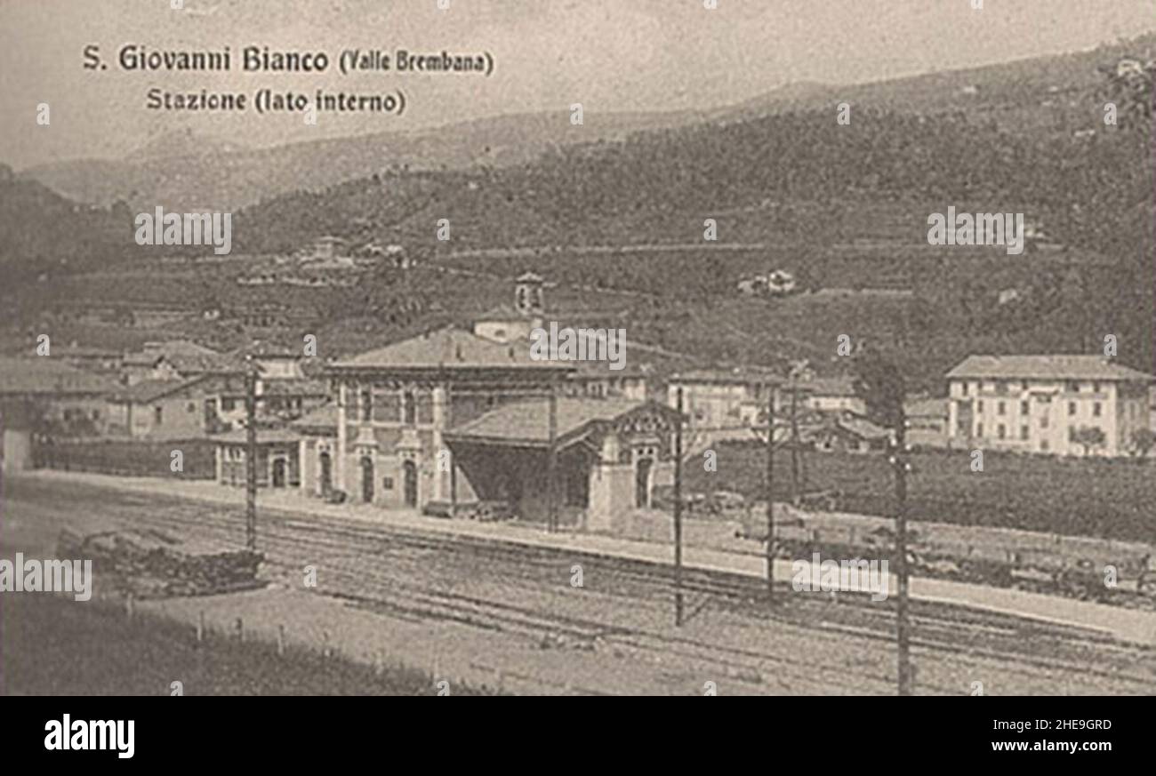 San Giovanni Bianco railway station 2. Stock Photo