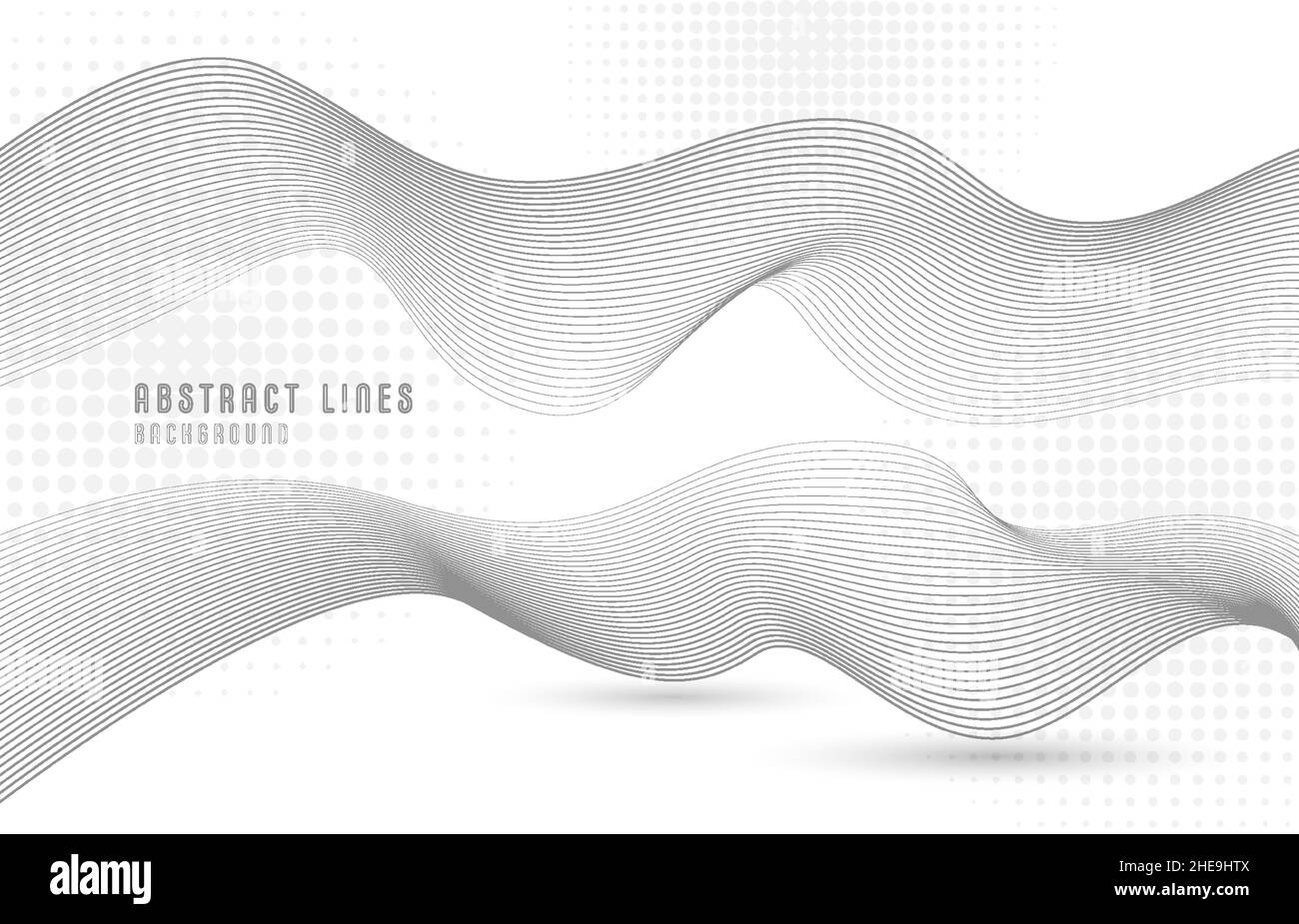 Abstract lines pattern artwork decorative style template. Overlapping ...