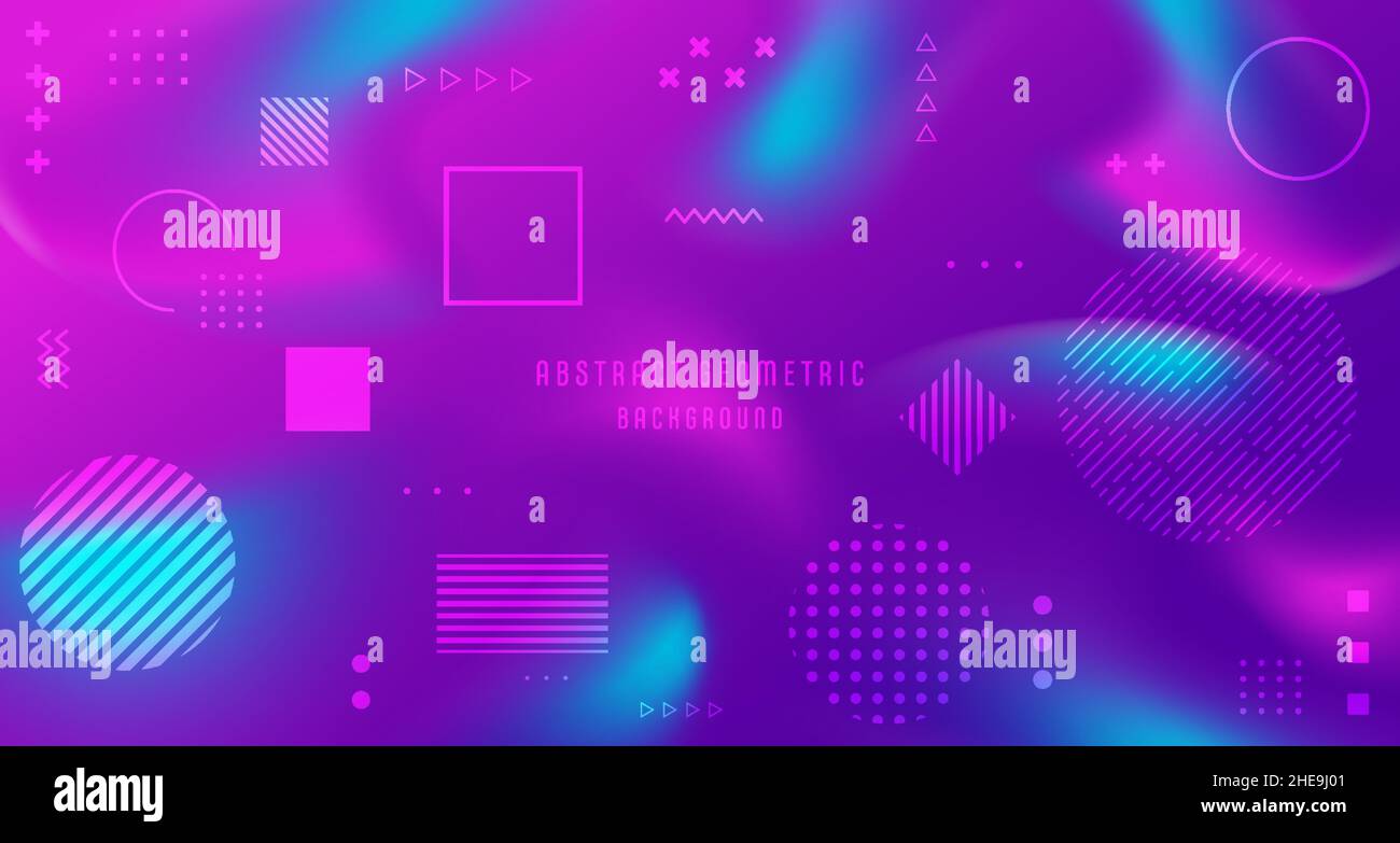 Abstract gradient futuristic shape pattern with geometric style template. Overlapping for creative style background. Stock Vector