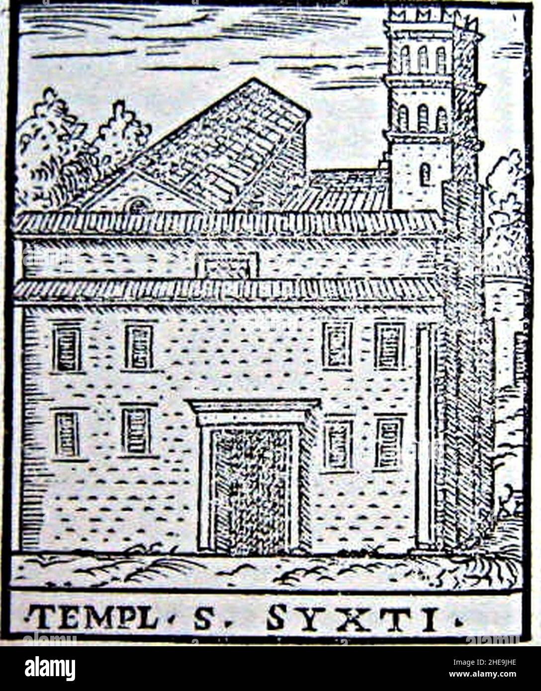 San Sisto Vecchio by Girolamo Francino (1588 Stock Photo Alamy