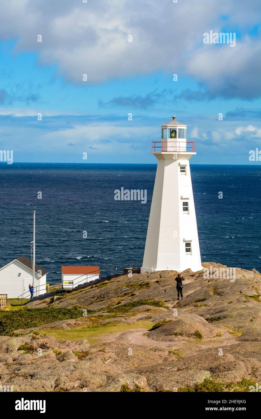 Cape Spear Lighthouse National Historic Site, Cape Spear, St. Johns, Newfoundland, Canada. Stock Photo