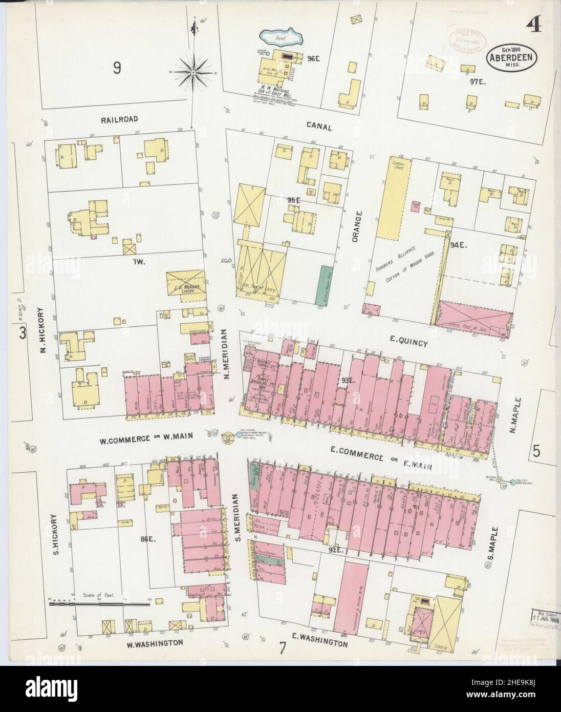 Map of aberdeen mississippi hires stock photography and images Alamy