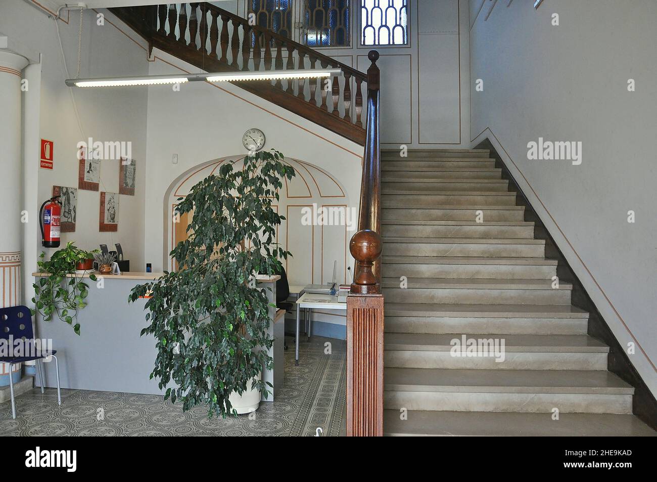 Villa Flora house in Canet de Mar of the Maresme region province of Barcelona, Catalonia, Spain Stock Photo