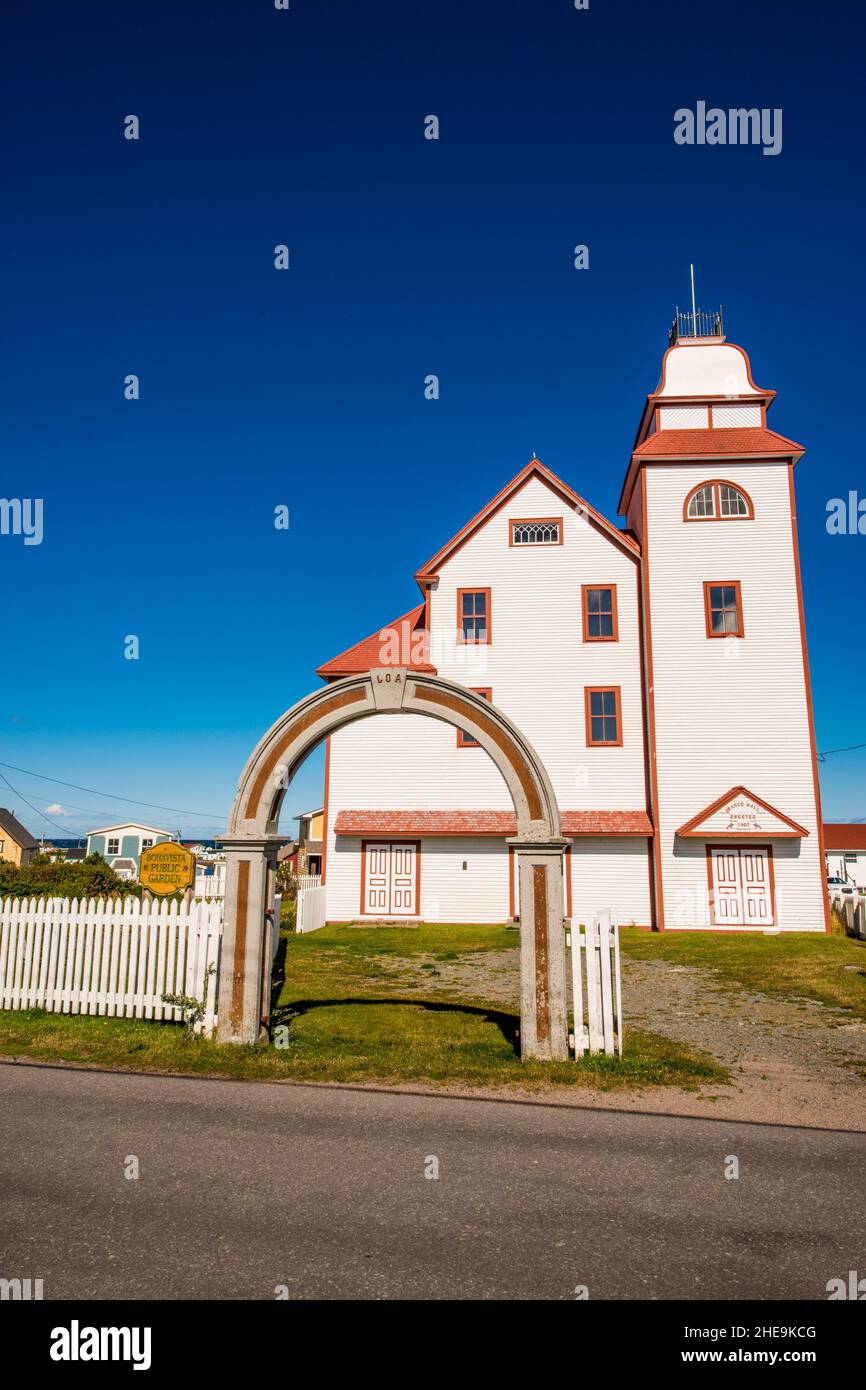 Loyal Orange Association Hall, Historic Bonavista, Bonavista Peninsula, Newfoundland, Canada. Stock Photo