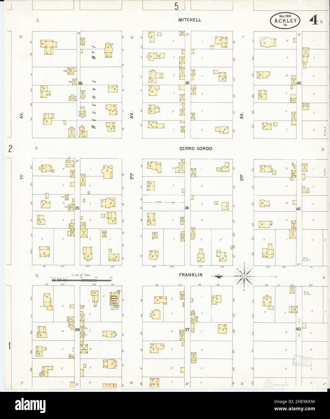 Sanborn Fire Insurance Map from Ackley, Hardin and Franklin Counties