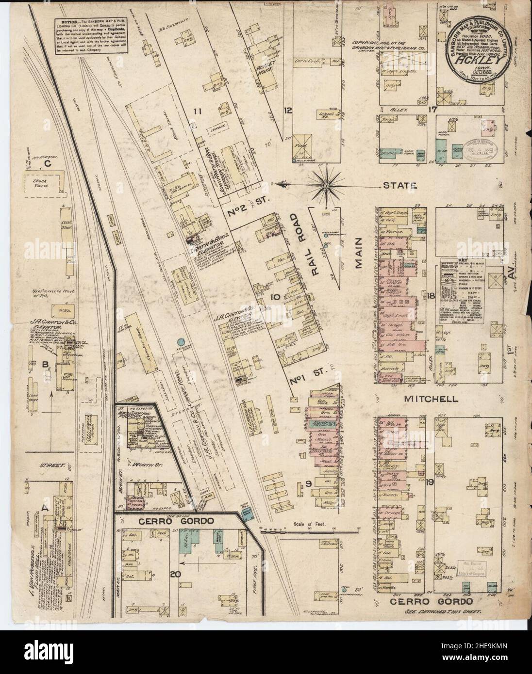 Sanborn Fire Insurance Map from Ackley, Hardin and Franklin Counties