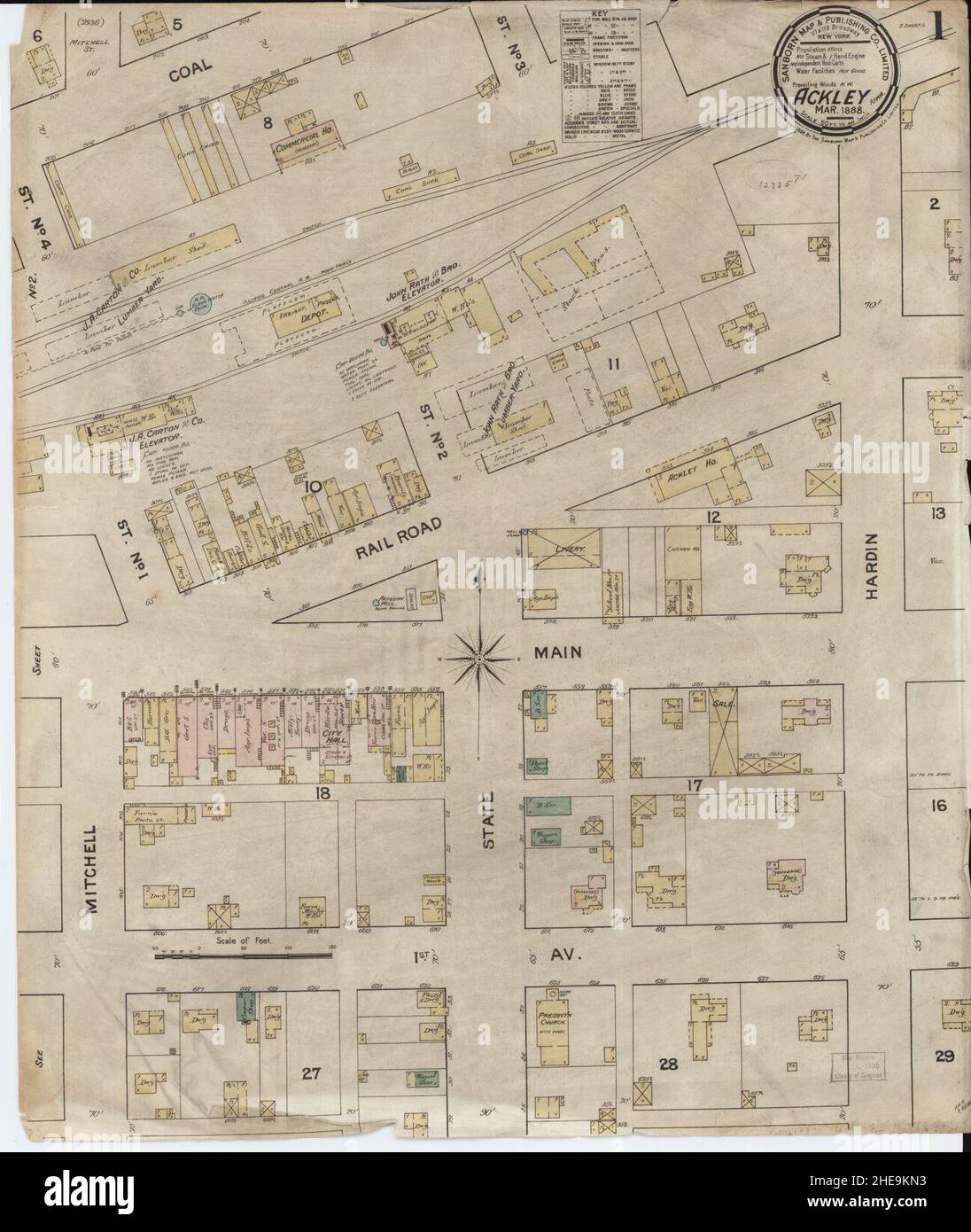 Sanborn Fire Insurance Map from Ackley, Hardin and Franklin Counties