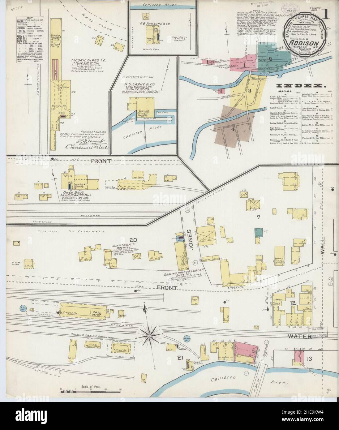 Map of addison new york hires stock photography and images Alamy