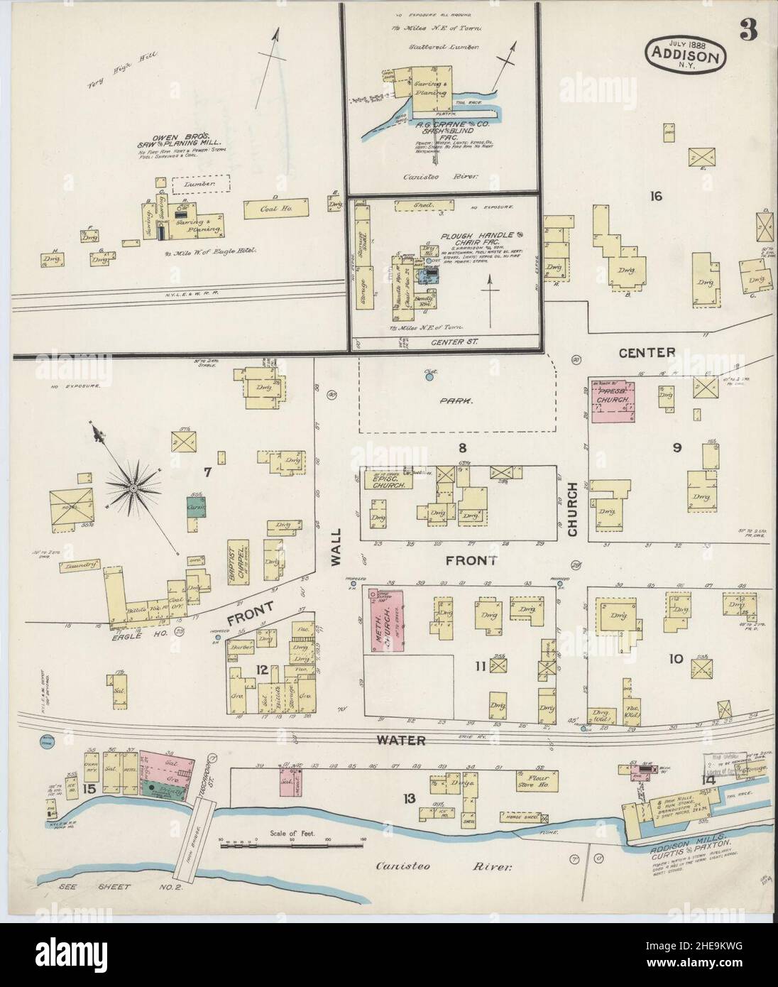 Map of addison new york hires stock photography and images Alamy